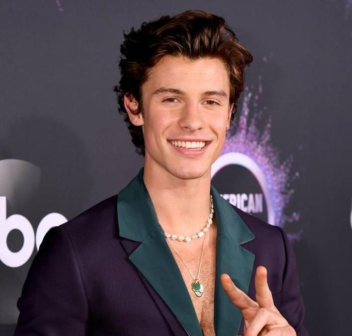 Vòng ngọc trai có thể phối cùng các dây chuyền dáng mảnh. Shawn Mendes đã dùng thêm mẫu phụ kiện giúp nâng tầm gu thời trang. Đối với trang phục có nhiều chi tiết, nam giới nên tiết chế kết hợp trang sức để tránh trông rối mắt. Ảnh: marie claire, PosugarUK.