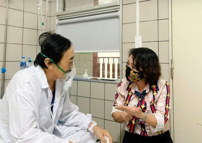 Trước đó, NS Trà My đã đến thăm tiết lộ bệnh tình của NS Giang Còi đã trở nặng.