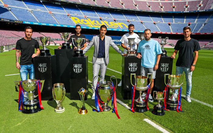 Suarez lập nhiều chiến tích cùng Barca trước khi sang Atletico Madrid.