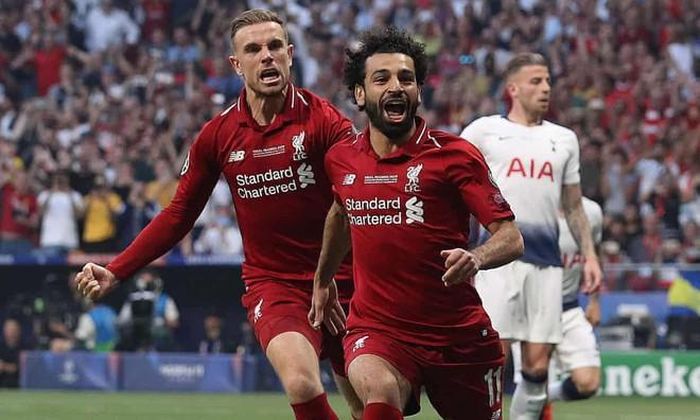7. Liverpool vs Tottenham (2018/2019). Lần đầu cho Spurs nhưng họ không thể cưỡng lại sức mạnh của Liverpool. Lữ đoàn đỏ Liverpool giành chiến thắng 2-0 với các pha lập công của Salah và Origi, để có danh hiệu UEFA Champions League thứ 6 trong lịch sử.