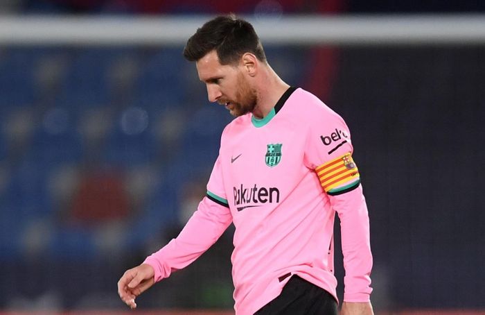  Messi tỏa sáng và mắc sai lầm trong trận gặp Levante. Ảnh: Getty Images. 
