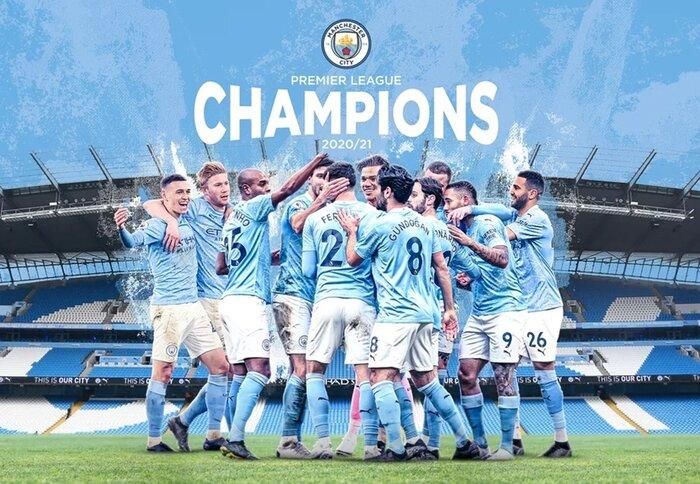 Man City lên ngô vô địch Premier League 2020/21 sau thất bại 1-2 của MU trước Leicester City.