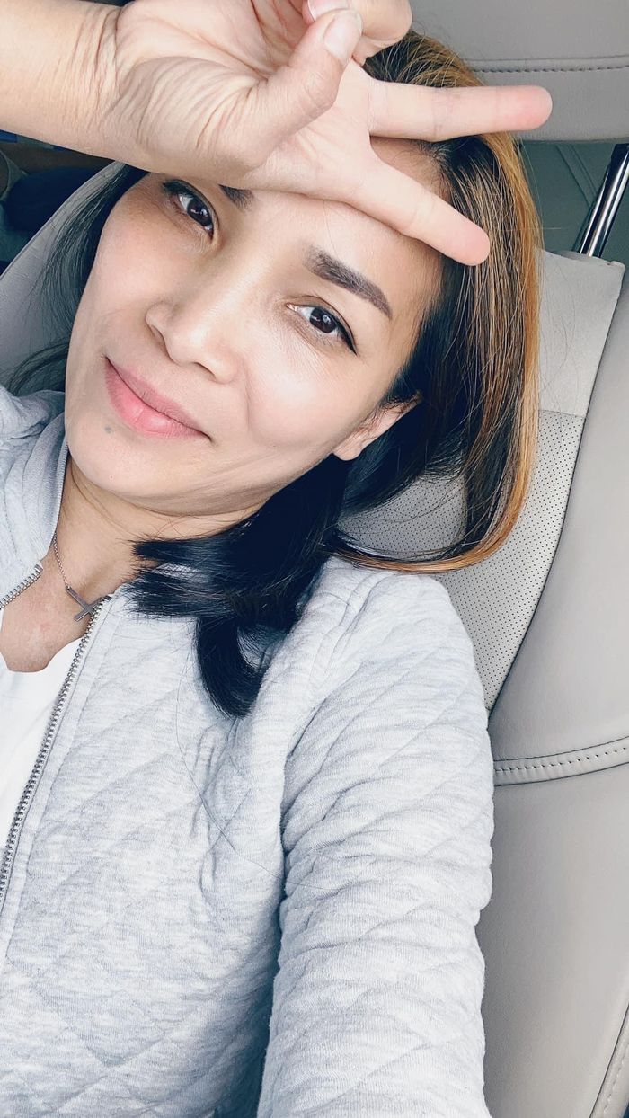 Mặt mộc tươi tắn của Hồng Ngọc.