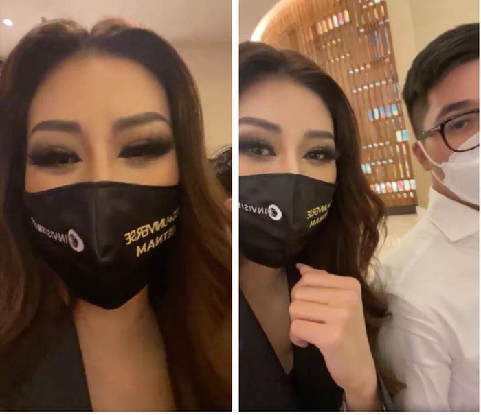 Khánh Vân lên sóng livestream cảm ơn khán giả. (Ảnh chụp màn hình)