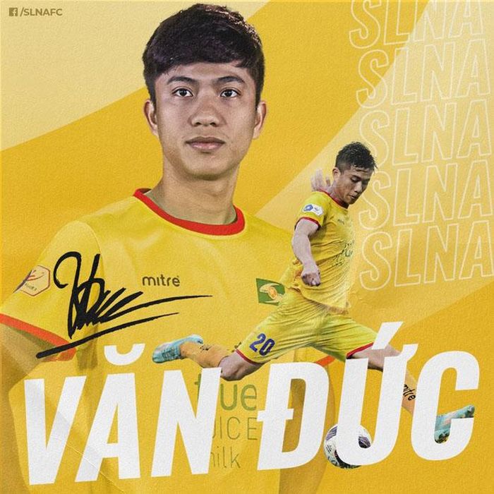 Giữ chân thành công Phan Văn Đức là một thắng lợi của SLNA. Ảnh: SLNA FC