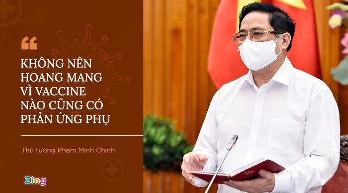  Tiếp xúc cử tri để vận động bầu cử tại Cần Thơ hôm 8/5, Thủ tướng Phạm Minh Chính nhắc ngay đến sự cố một nhân viên y tế tại An Giang tử vong sau khi tiêm vaccine do sốc thuốc. Ông lưu ý phải giải thích cặn kẽ, tránh để người dân hốt hoảng, không dám tiêm nữa. Thủ tướng cho rằng tiêm vaccine có trục trặc nhưng không nên hoang mang, vì vaccine nào cũng có phản ứng phụ. Tuy nhiên, Bộ Y tế phải hạn chế hậu quả xấu. 