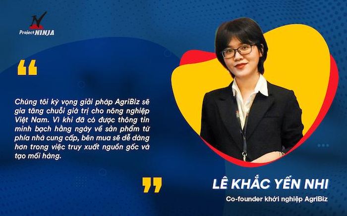 Lê Khắc Yến Nhi, đồng sáng lập AgriBiz