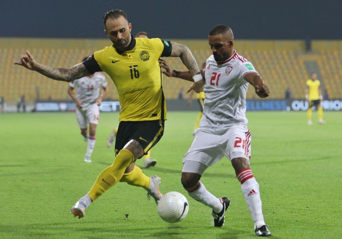Sự vụng về của Paula phần nào khiến Malaysia thua đậm UAE tối 3/6. Ảnh: FIFA