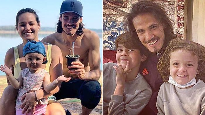 Cavani bên gia đình nhỏ