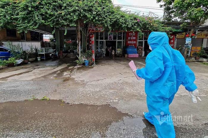 Tổ của chị Toan giám sát có trường hợp là công nhân về từ vùng dịch