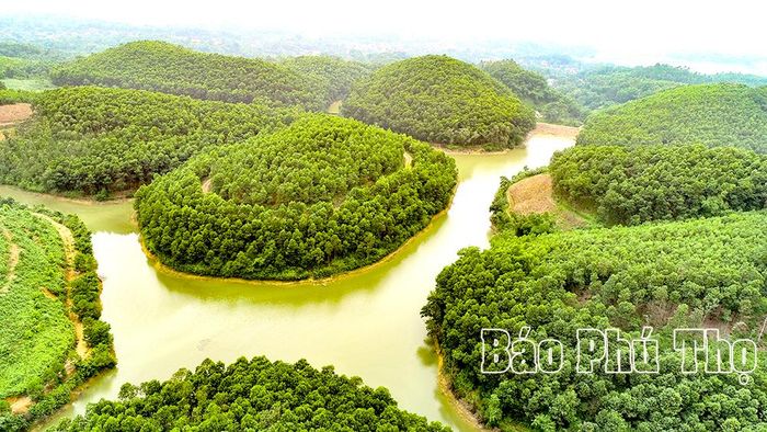 Đầm Ba Gạc nhìn từ trên cao