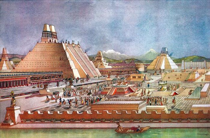 Sau một thời gian tìm kiếm, người Aztec cũng tìm thấy vùng đất có một con đại bàng đậu trên cây xương rồng.