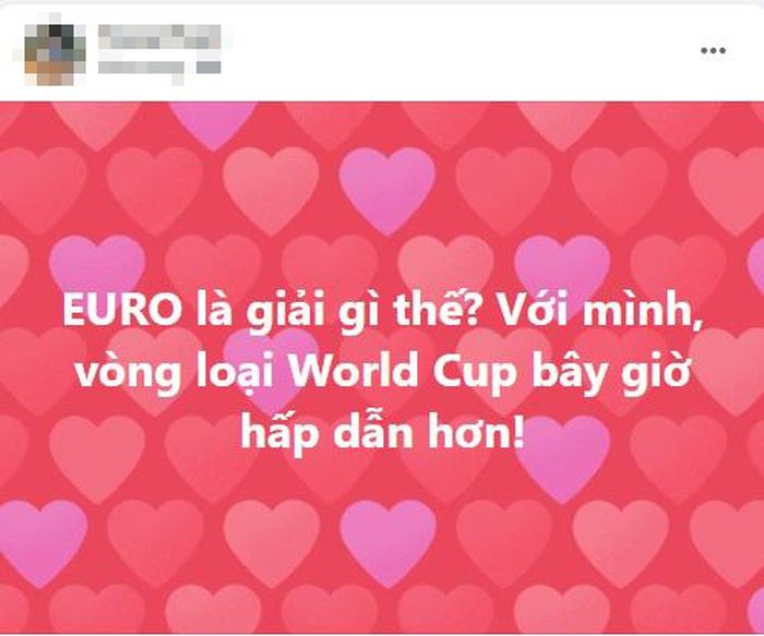 Một CĐV có chia sẻ đầy bất ngờ về EURO
