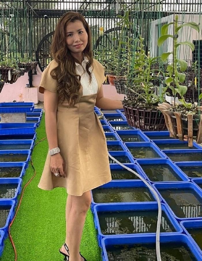 Vườn lan của chị là địa chỉ quen thuộc của những người trong giới chơi lan.
