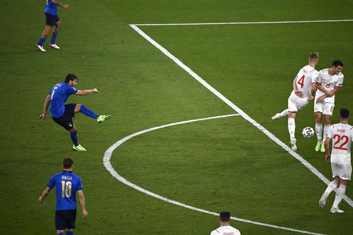 Italy đá tấn công áp đảo