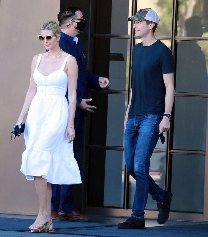 Hình ảnh Ivanka Trump khi mới chuyển tới Miami được cánh săn ảnh chụp lại. Ảnh: Daily Mail.
