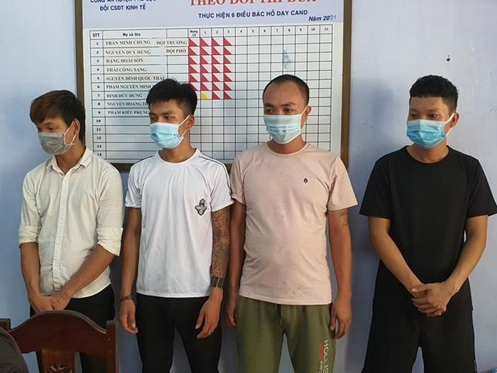 Các đối tượng trong vụ án bị bắt giữ.