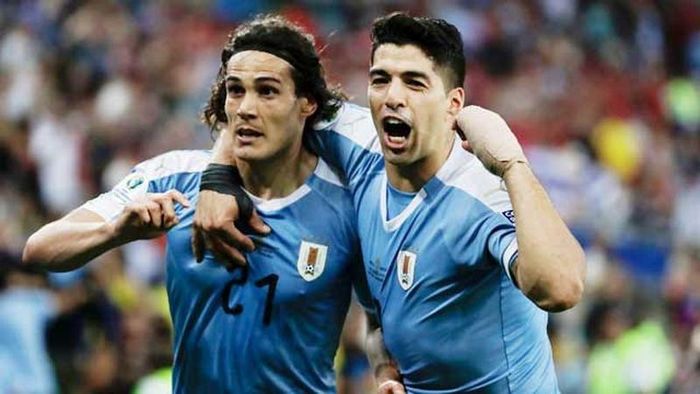 "Song sát" của tuyển Uruguay khao khát "làm gỏi" Colombia. Ảnh: CGI.