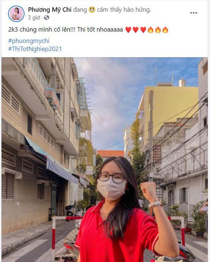 Nữ ca sĩ Phương Mỹ Chi gửi lời chúc thi tốt tới các sĩ tử 2k3.