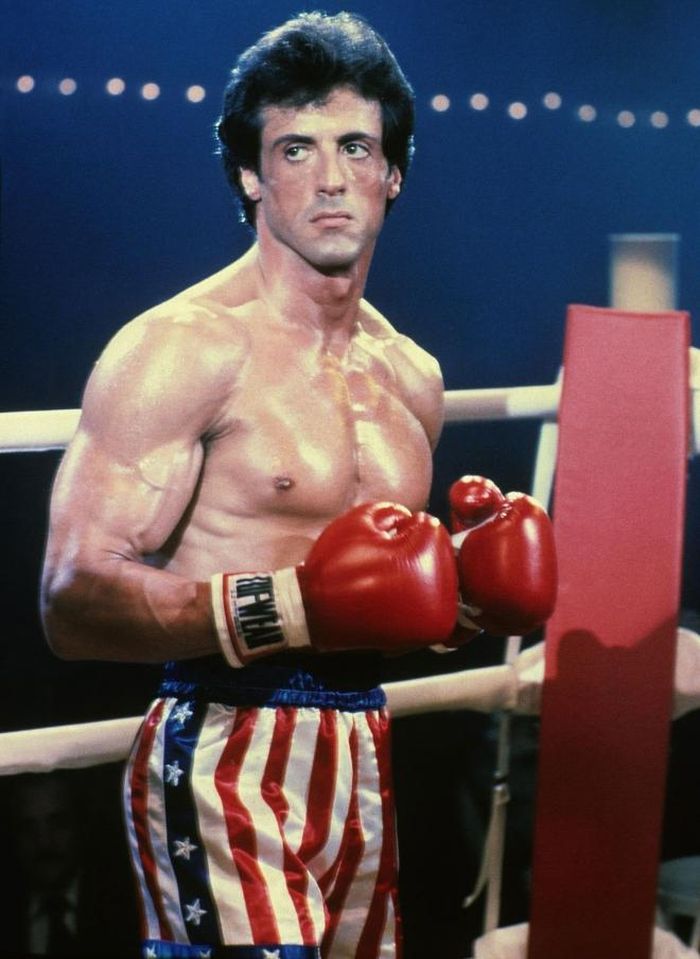Và trong vai chàng Rocky Balboa khi còn trẻ