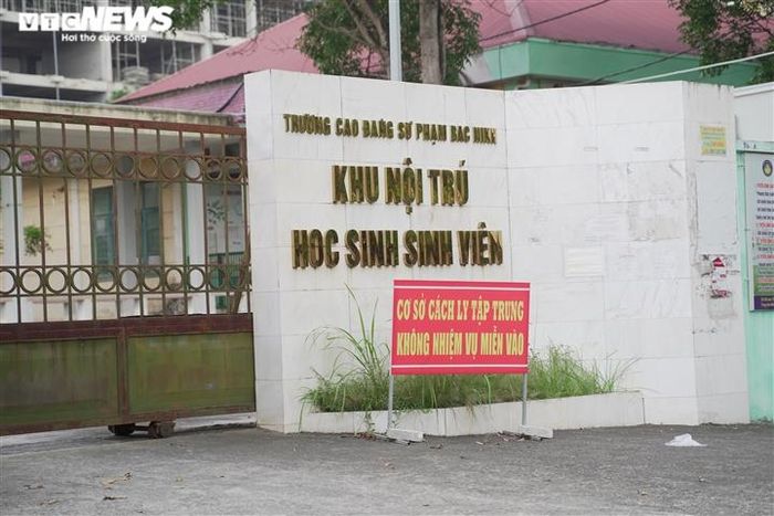 Ký túc xá Cao đẳng Sư phạm Bắc Ninh được dùng làm nơi cách ly tập trung.