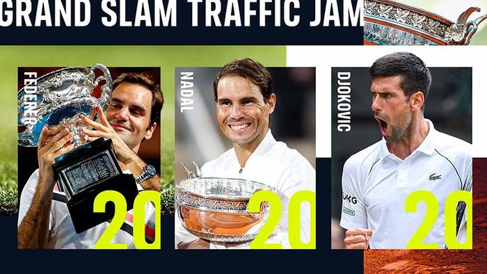 Djokovic đã sánh ngang Federer và Nadal về số danh hiệu Grand Slam
