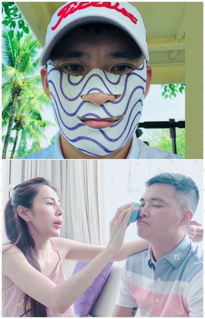Mặc dù cựu cầu thủ sinh năm 1986 luôn chú ý đến việc chăm sóc da như đắp mặt nạ, massage da thường xuyên..., thế nhưng điều này cũng không giúp anh che được dấu hiệu lão hóa biểu hiện qua mái tóc hoa râm.