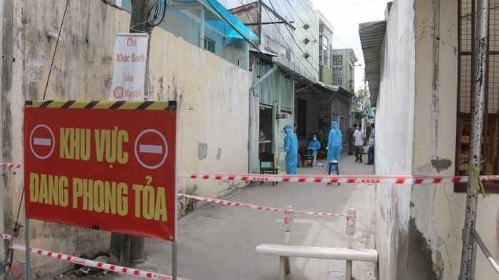 Khu vực bị phong tỏa. Nguồn: TTXVN