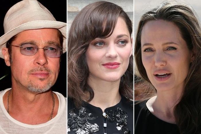 Marion Cotillard (giữa) từng bị cuốn vào vụ ly hôn ồn ào của nhà Brad Pitt - Angelina Jolie