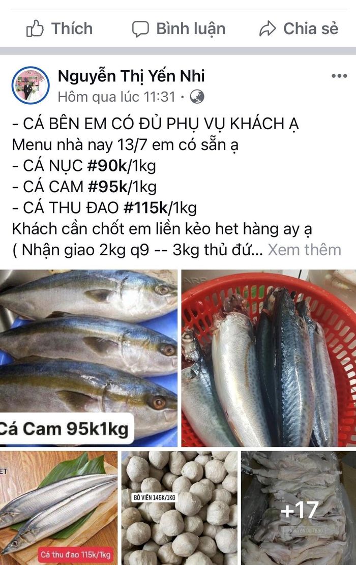 Nhiều group mua bán thực phẩm ở chung cư, dân cư nổ rộ.