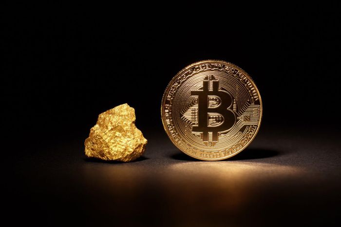 Giới chuyên gia nhận định Bitcoin không còn hoạt động như một hàng rào chống rủi ro nữa. Hệ số tương quan giữa Bitcoin và vàng đã rơi xuống âm. Ảnh: Reuters.