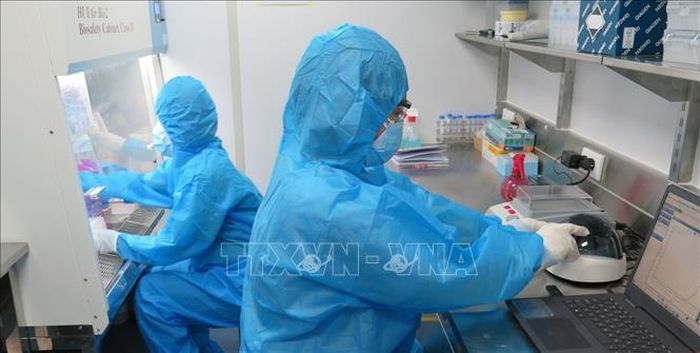 Các bác sỹ, kỹ thuật viên Trường Đại học Kỹ thuật Y - Dược Đà Nẵng hỗ trợ tỉnh Phú Yên thực hiện xét nghiệm SARS-CoV-2.