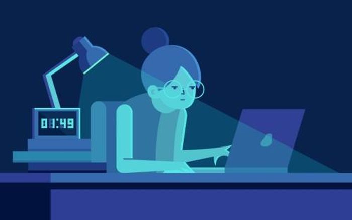 Thức khuya tác động xấu đến sức khỏe