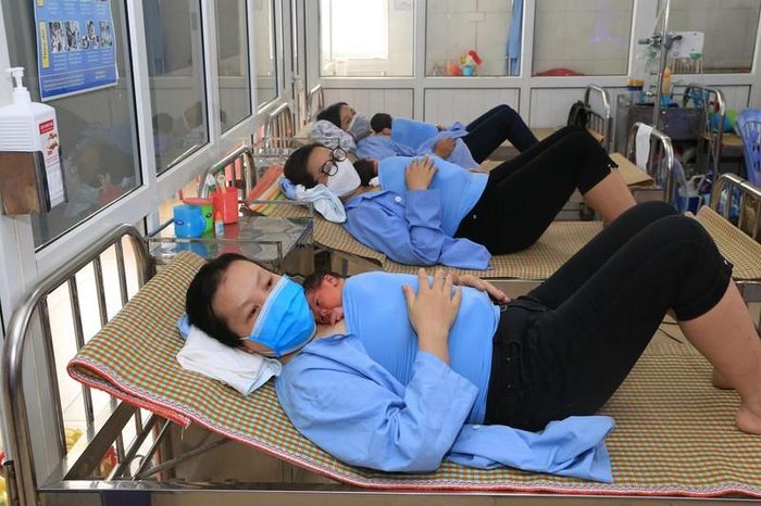 Các bé được áp dụng phương pháp chăm sóc Kangaroo dành cho trẻ sinh sớm