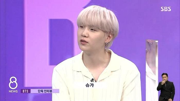Màu tóc mới của Suga BTS