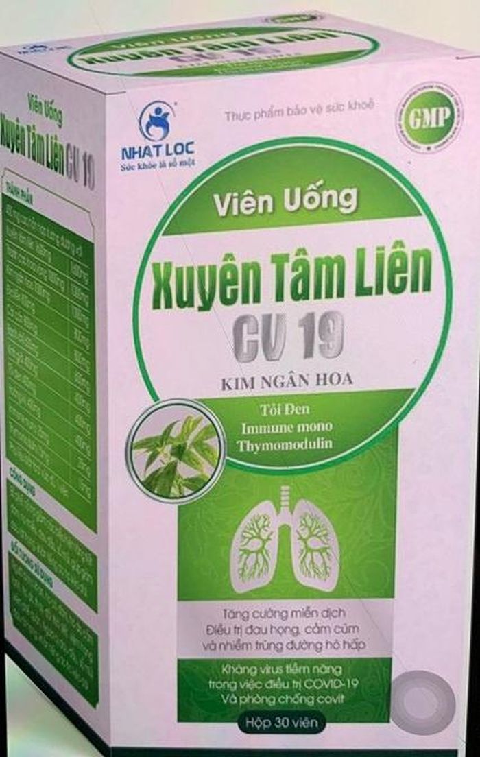 Cục An toàn Thực phẩm khẳng định hai sản phẩm xuyên tâm liên quảng cáo công dụng kháng Covid-19 này là giả mạo. Ảnh: Bộ Y tế.