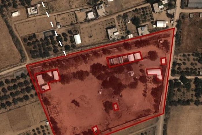 Vị trí căn cứ Hamas bị không kích đêm 25/7. Ảnh: IDF