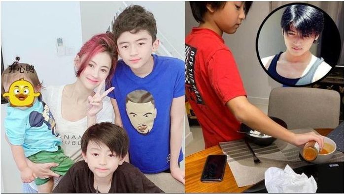 Dù cậu bé không học giỏi xuất sắc nhưng rất thương yêu mẹ.