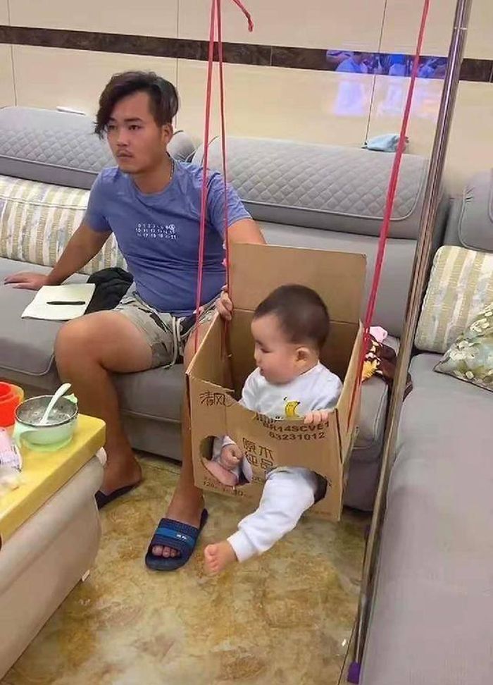 Tha hồ chơi con nhé! Ảnh: MXH.