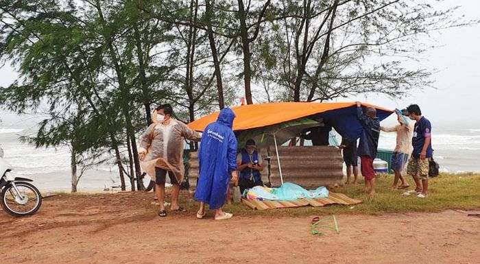 Thi thể bé Quốc Anh được tìm thấy sáng 3/8. Ảnh: Nguyễn Khánh.