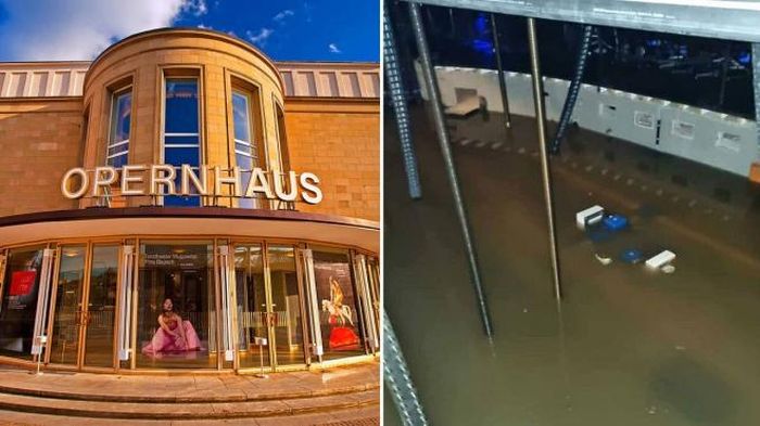 Nhà hát Opera Wuppertal cũng bị thiệt hại nặng nề