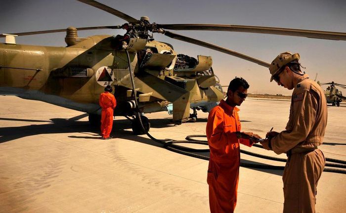 Được biết chiếc Mi-35 này là một trong số 4 chiếc mà Ấn Độ tặng cho không quân Afghanistan vào năm 2018.