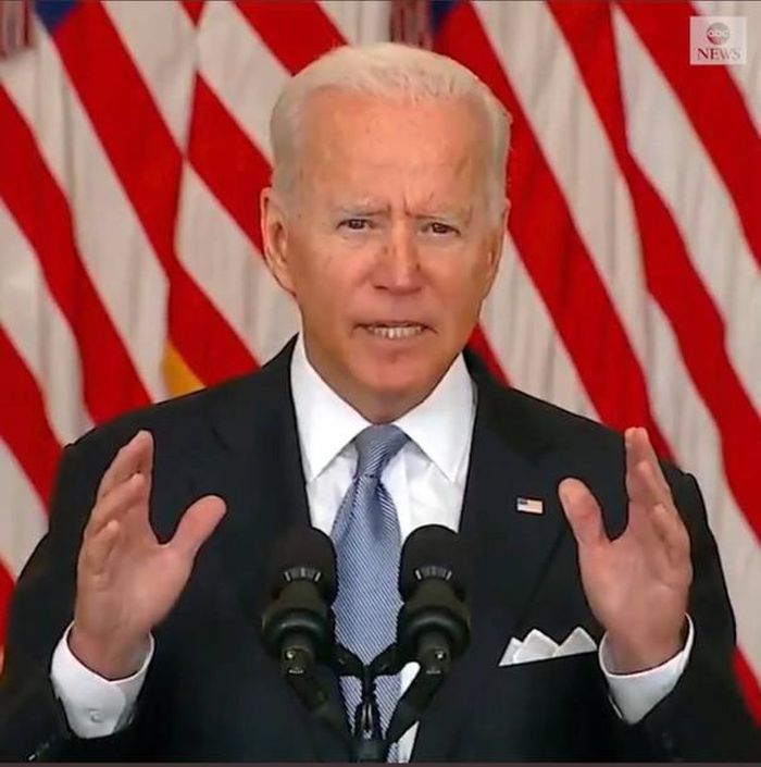 Ông Biden phát biểu về Afghanistan ngày 16/8. Ảnh: ABC News