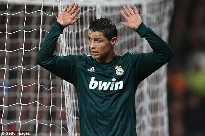  Ronaldo từng từ chối ăn mừng khi chọc thủng lưới MU vào năm 2013. Ảnh: Getty. 