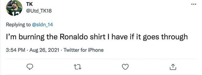 "Tôi chắc chắn sẽ đốt áo Ronaldo nếu thương vụ này hoàn tất!" 