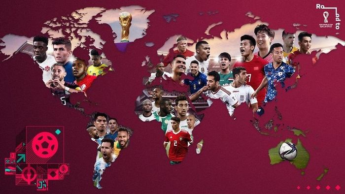 Tiến Linh xuất hiện trên poster cùng nhiều ngôi sao bóng đá thế giới
