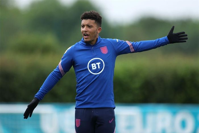 Tiền đạo Jadon Sancho đã gặp một chấn thương nhỏ ở buổi tập gần nhất cùng ĐT Anh