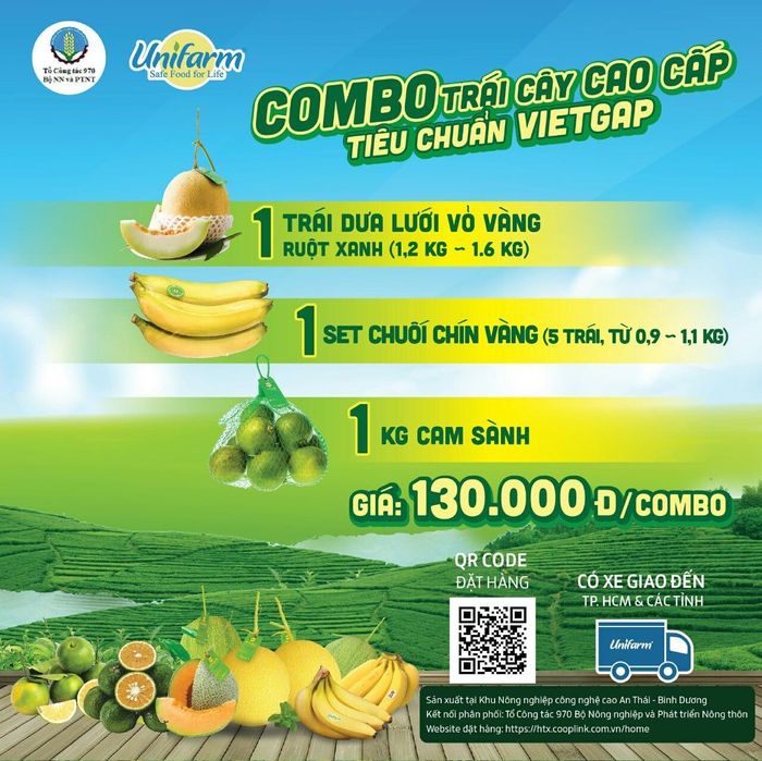  1 combo trái cây đặt qua Tổ công tác