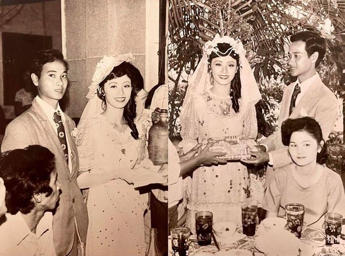 Trong khi đó, mẹ của cô cũng sở hữu dung mạo ngọt ngào, duyên dáng. Nhiều người còn cho rằng layout makeup cô dâu một thời khó nhằn là mắt xanh, môi đỏ, lông mày lá liễu và làm tóc theo kiểu Hong Kong cũng chẳng làm khó được mẹ Midu. 