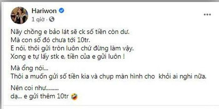 Cách xử lý của Hari Won được nhận định là có "chiêu" bênh chồng cực khéo, kiểu "chồng tung vợ hứng"